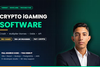 do crypto igaming software like stake, bcgame with slot, crash api
