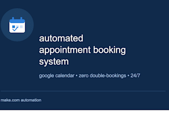 build an automated appointment booking system with google calendar