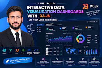 build interactive data visualization dashboards with d3 and chartjs