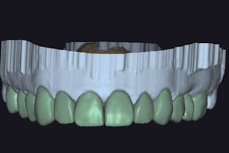 do 3d dental cad design for you