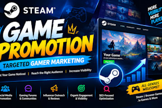 boost steam game visibility with targeted marketing promotion
