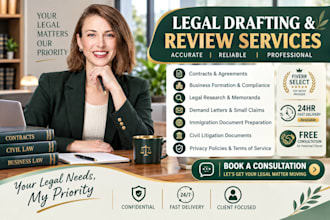 draft professional pro se legal documents for your case