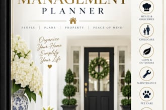 create a luxury household management planner