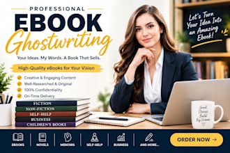 ghostwrite a professional ebook, kindle book, or nonfiction book