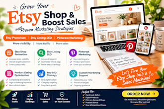 promote etsy shop boost etsy sales etsy listing seo pinterest marketing