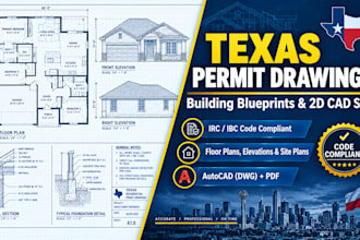 draft texas permit drawings and building blueprints