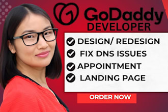 customize godaddy website builder fix seo issues booking set up online store