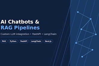 ai chatbots and rag pipelines using llms, python and fastapi