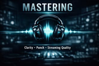 master your track for clarity, punch, and streaming quality