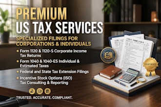 prepare and file corporate income tax returns form 1120 and 1120s