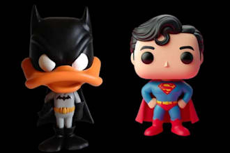 do a customise funko pop 3d model for printing