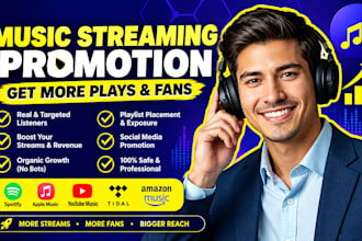 be your social media manager for music streaming and djs promotion ig fb tiktok
