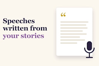 write a heartfelt eulogy, wedding speech, or best man speech