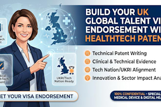 draft a medical health tech patent for for uk global talent visa
