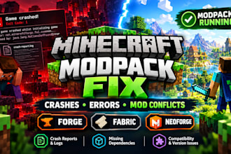 fix minecraft modpack crashes, errors, and mod conflicts