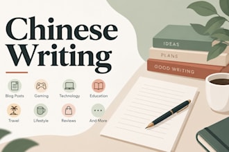write natural chinese articles and blog posts