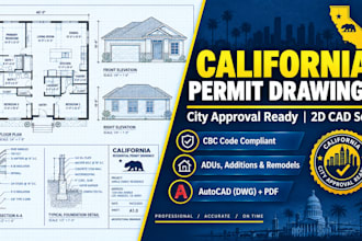 draft california permit drawings for city approval