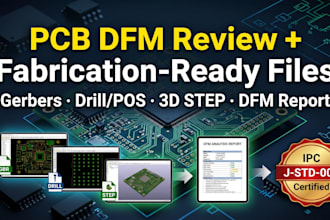 pcb dfm review and prepare fabrication ready files