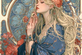draw anything in art nouveau style