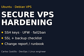set up and harden your ubuntu or debian vps server