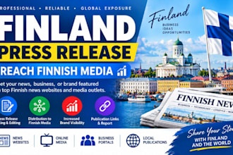 write and distribute finland press release to top 200 finnish premium news sites