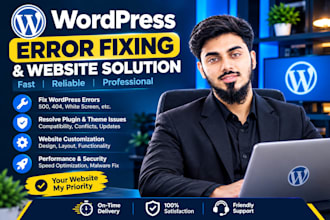 fix wordpress issues bugs and critical errors fix wordpress