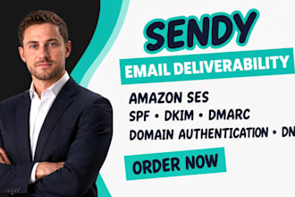 fix sendy deliverability amazon ses spf dkim dmarc domain authentication dns
