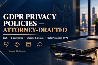 draft attorney grade gdpr privacy and data protection policies