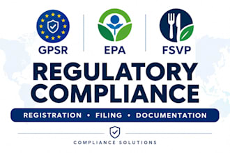 handle gpsr, epa and fsvp compliance registration and filing for you