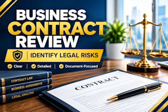 review your business contract and identify legal risks