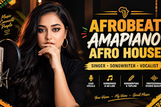 be your afrobeat afro house music pop singer and amapiano singer songwriter