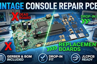 design replacement pcbs for vintage console repair