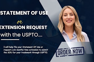 help file your trademark statement of use or request a six months time extension