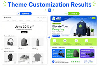 customize dawn or prestige theme to match your brand