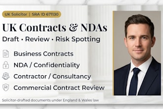 draft a UK consultancy or independent contractor agreement