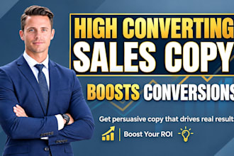 write high converting sales copy that boosts conversions
