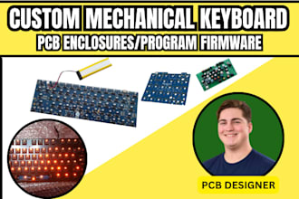 mechanical keyboard pcb circuits,embedded system, firmware and pcb enclosure