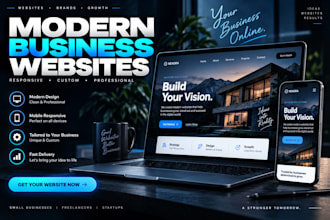 a modern website for your small business