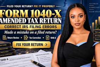 prepare form 1040x amended tax return and correct irs filing errors