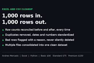 clean and consolidate your messy excel or csv data