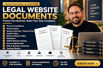 write terms and conditions, privacy policy, legal contracts, nda
