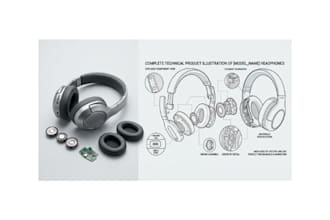create product line art for instruction manuals, technical drawings and user