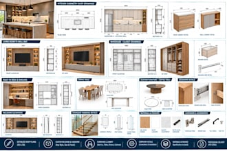 create detailed millwork, furniture, carpentry and casework shop plans