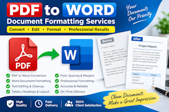 format word documents and convert PDF to word
