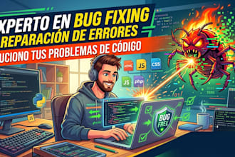 corregiré bugs y errores en tu aplicación web