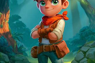draw 2d game character or 2d game character