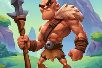 draw 2d game character or 2d game character