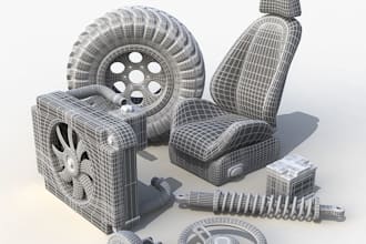 design custom car spare parts and ergonomic products with precision 3d modeling