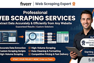 do web scraping and data collection from any website