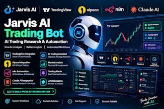 jarvis ai trading bot tradingview alpaca n8n claude ai automation research